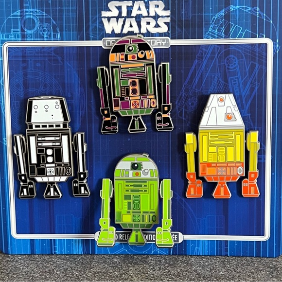 DISNEY Star Wars Droid Movable Pin Set (4 Pieces) Limited Release, NWT - Picture 5 of 6